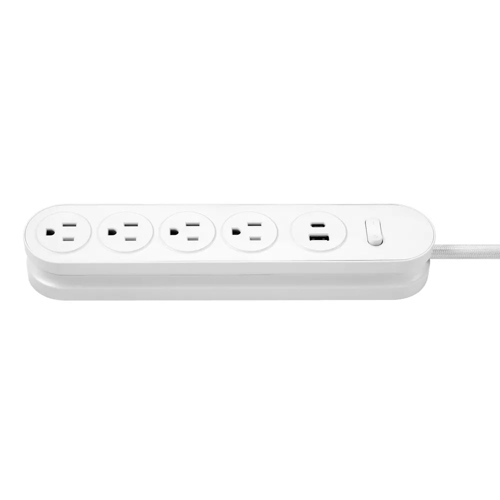 6‑Foot 4‑Outlet Power Strip with USB Ports