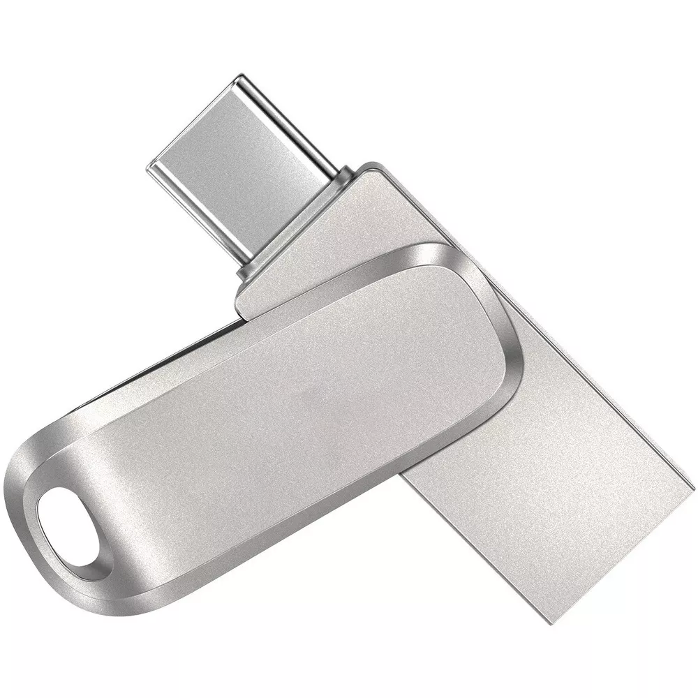 256 GB All‑Metal Dual‑Interface USB‑A & USB‑C Flash Drive