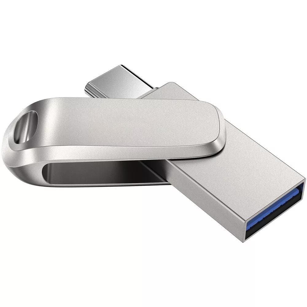 256 GB All‑Metal Dual‑Interface USB‑A & USB‑C Flash Drive