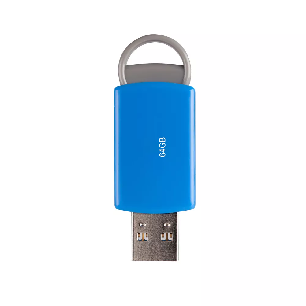 64 GB Cap‑Less Sliding USB 2.0 Flash Drive